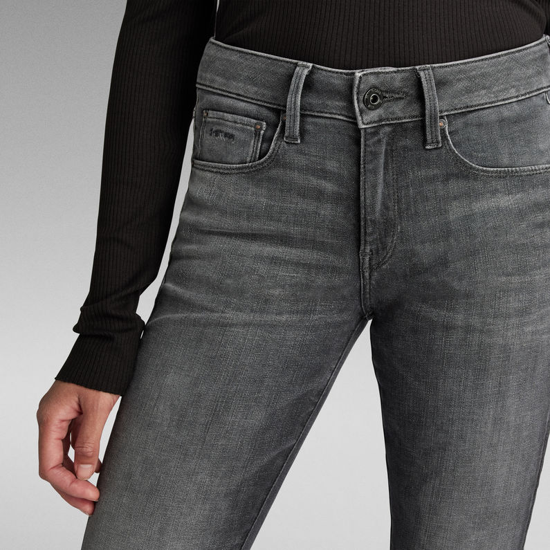 G-Star RAW® 3301 Mid Skinny Ankle Jeans Grau