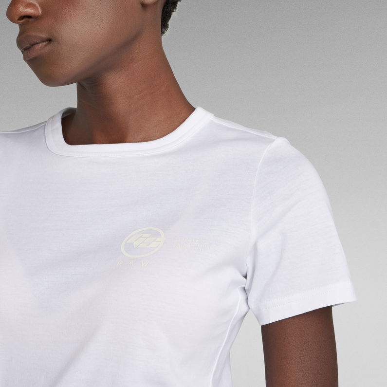 G-STAR® Mysid Long Slim T-Shirt Weiß