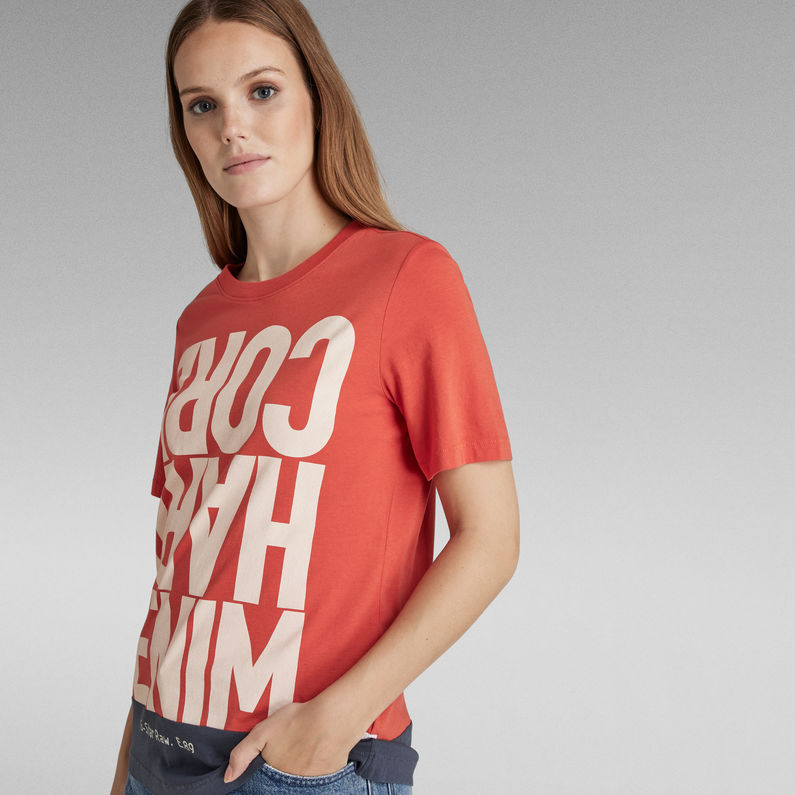 G-Star RAW® Hard Core Denim Color Block T-Shirt Mehrfarbig