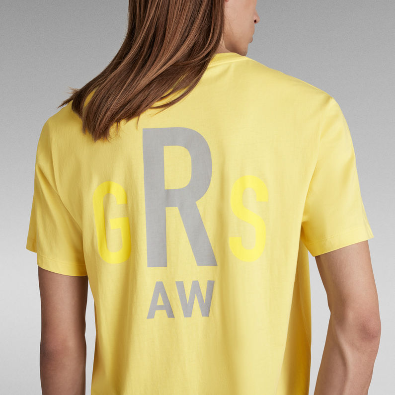 G-Star RAW® T-shirt Lash Back Graphic Jaune