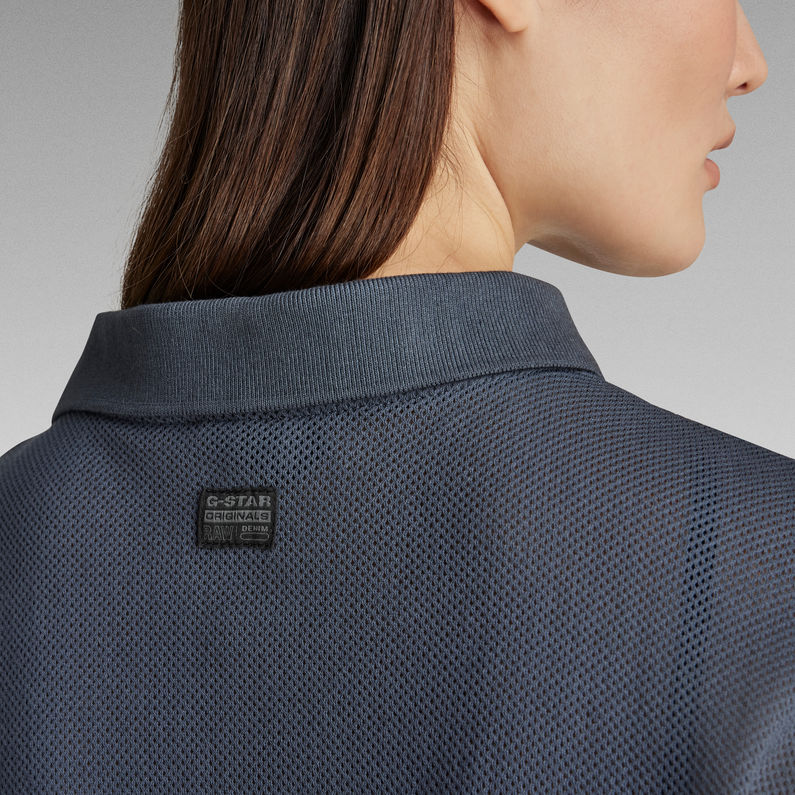 G-Star RAW® Polo Mesh Loose Bleu moyen