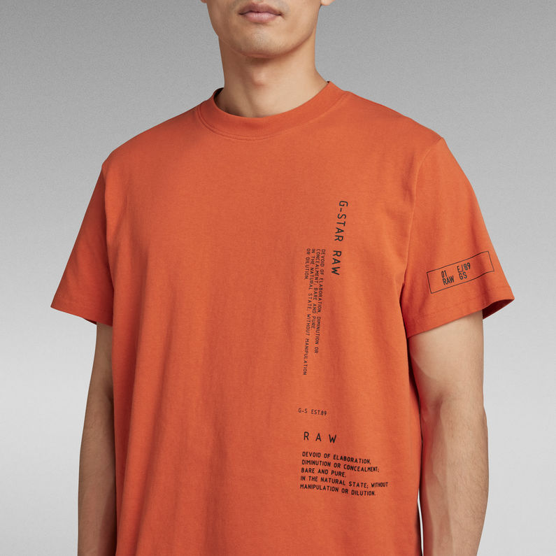 G-STAR® Multi Graphic Loose T-Shirt Rot