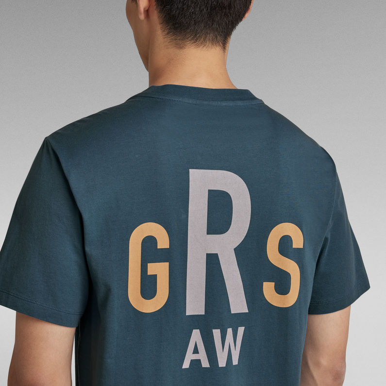 G-Star RAW® Lash Back Graphic T-Shirt Medium blue