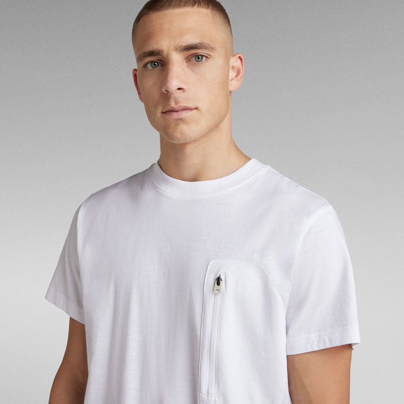 G-STAR® Zip Pocket Loose T-Shirt Wit