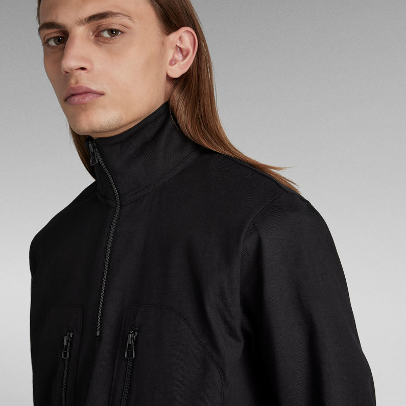 G-STAR® Lightweight Half Zip Sweater Zwart