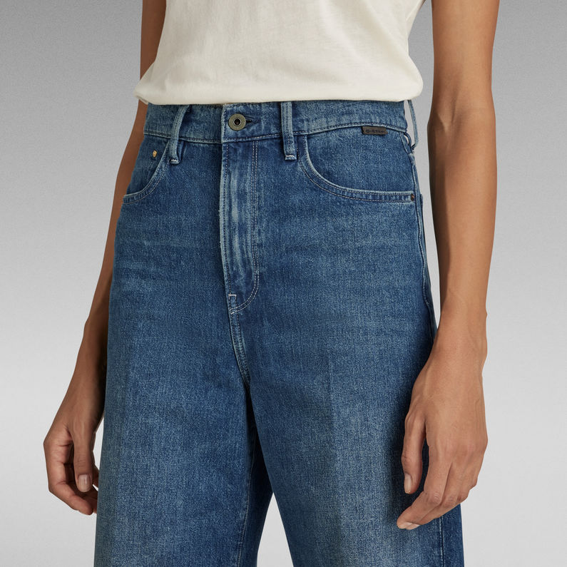 G-STAR® Deck Ultra High Wide Leg Jeans Donkerblauw
