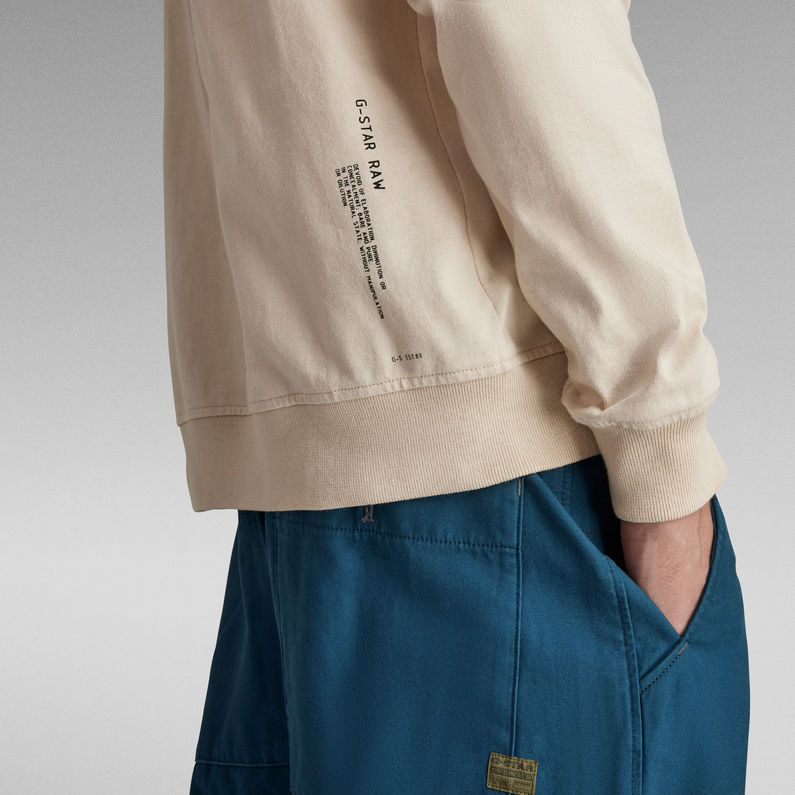 G-STAR® Lightweight Half Zip Sweater ホワイト