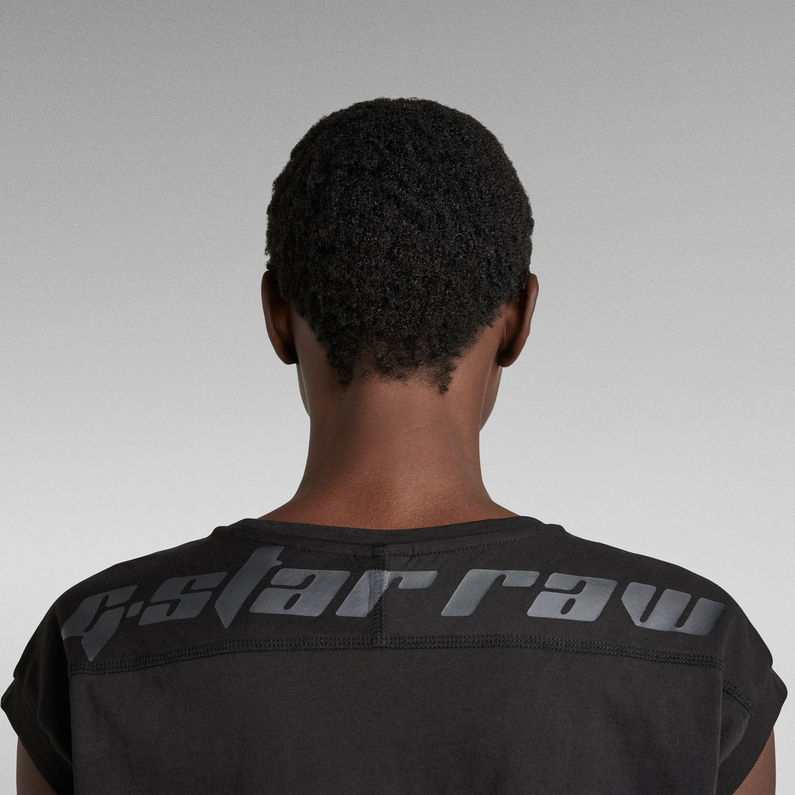 G-Star RAW® Sports Back Graphic Loose Top Black