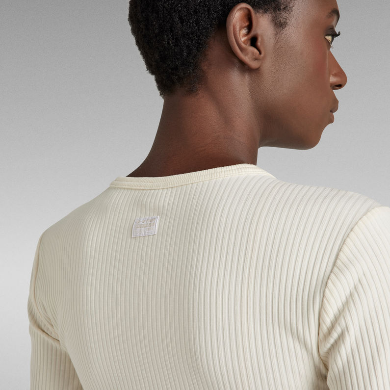 G-STAR® Slim Rib 2.0 Top Wit