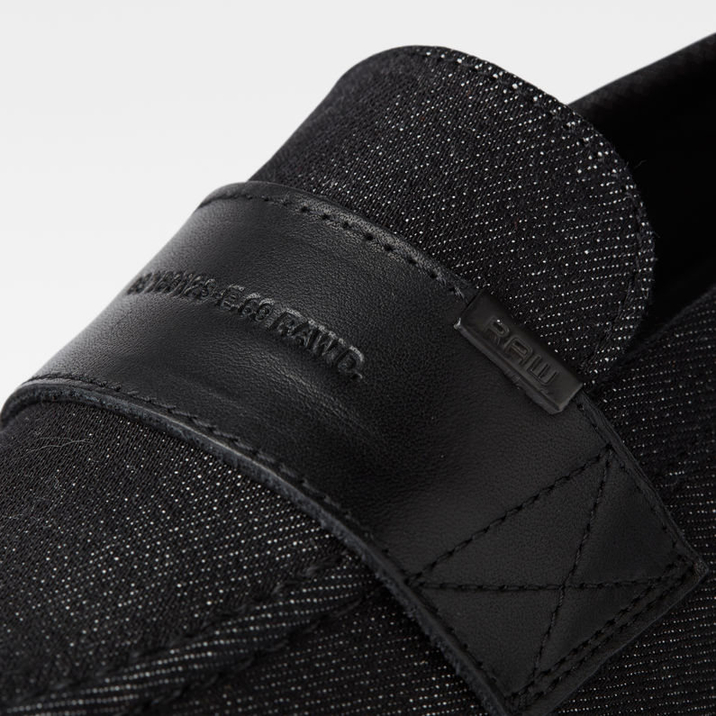 G-STAR® Naval Denim Instapper Zwart detail