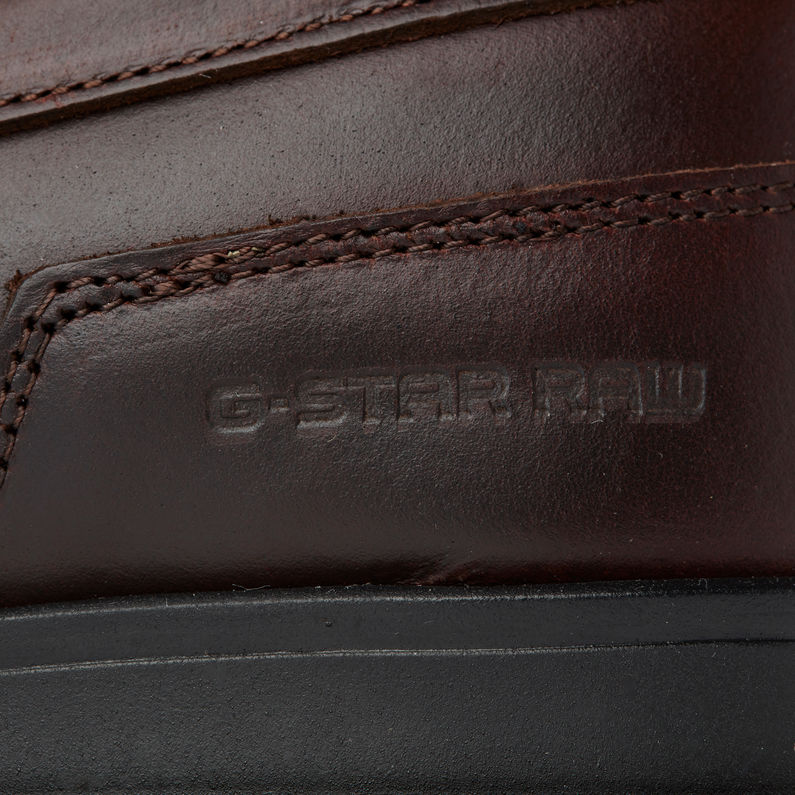 G-STAR® Mocasines Naval Leather Rojo fabric shot