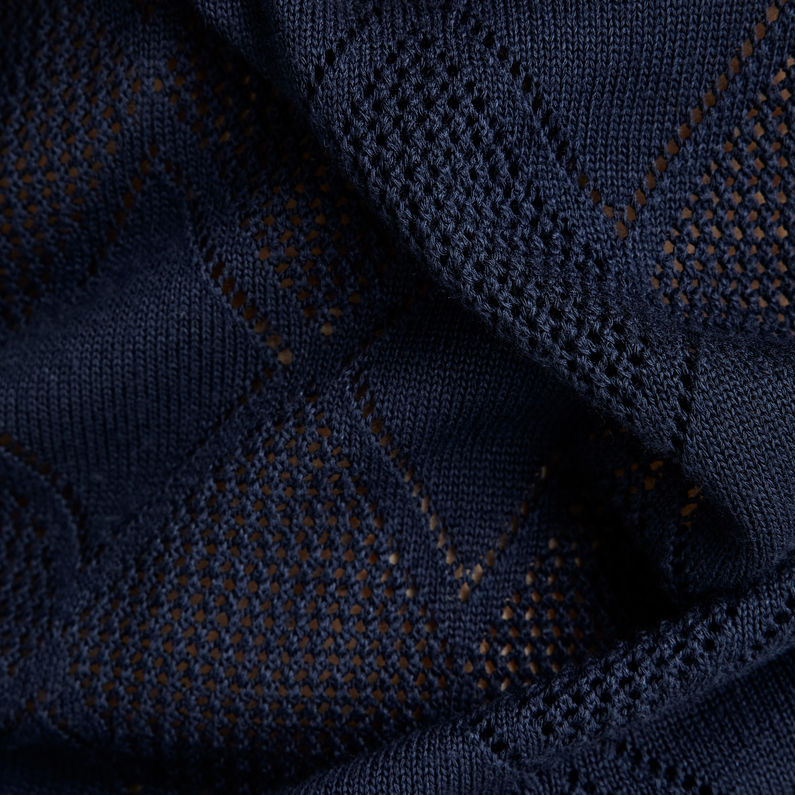 G-STAR® Pointelle Knitted Sweater Dark blue