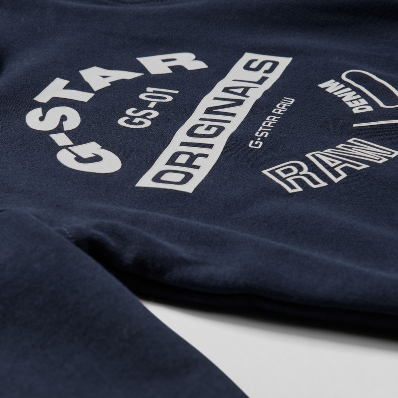 G-STAR® Pull Imprimé pour Garçons Bleu foncé