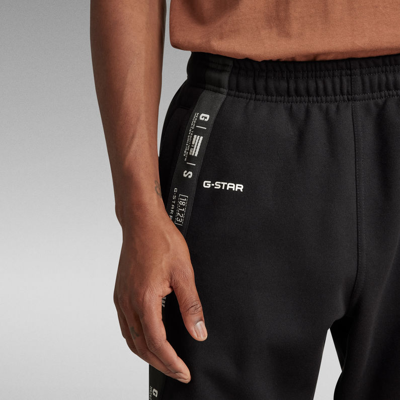 G-Star RAW® Pantalon en molleton Sport Stripe Noir