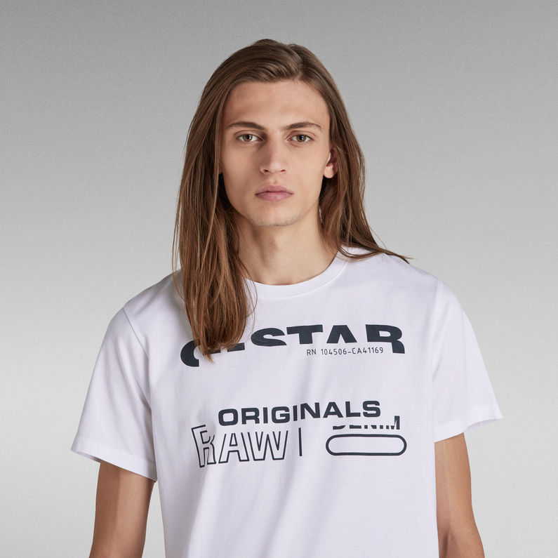 Originals T Shirt White G Star Raw® Th 