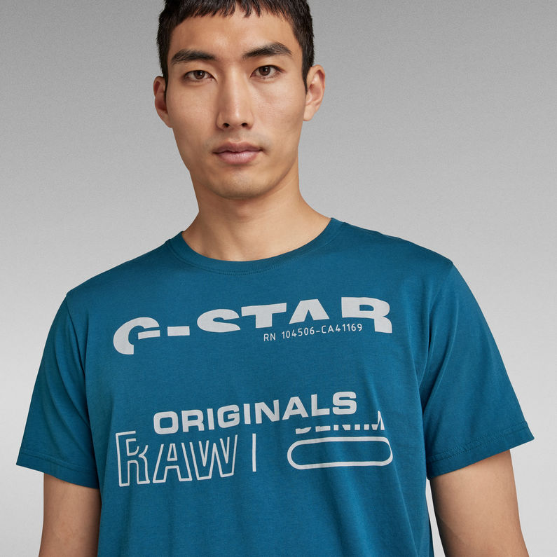 G-Star RAW® T-shirt Originals Bleu moyen