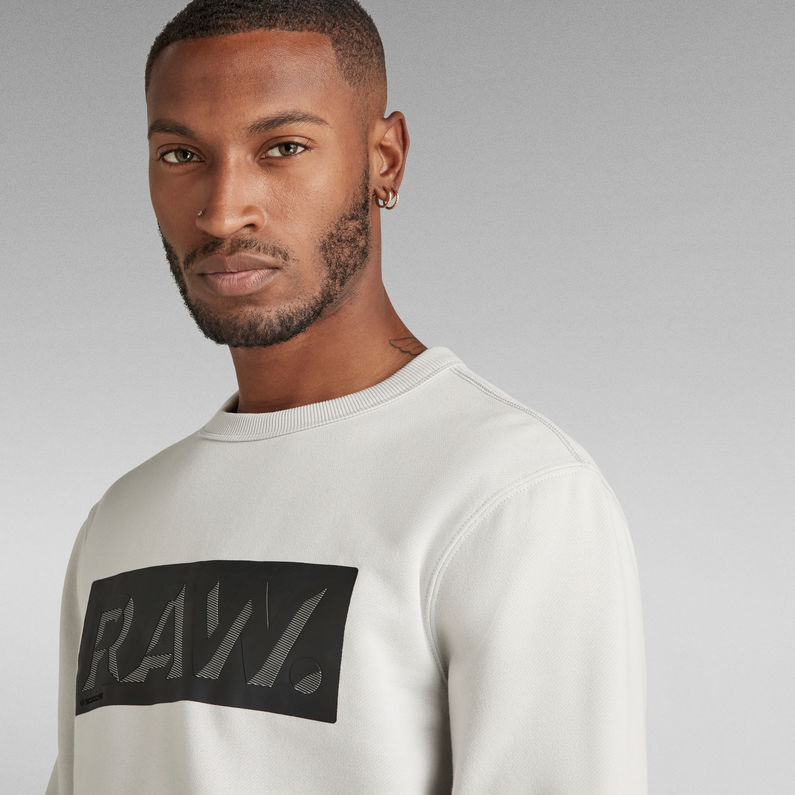 G-Star RAW® Raw Dot Box Graphic Sweater Grey