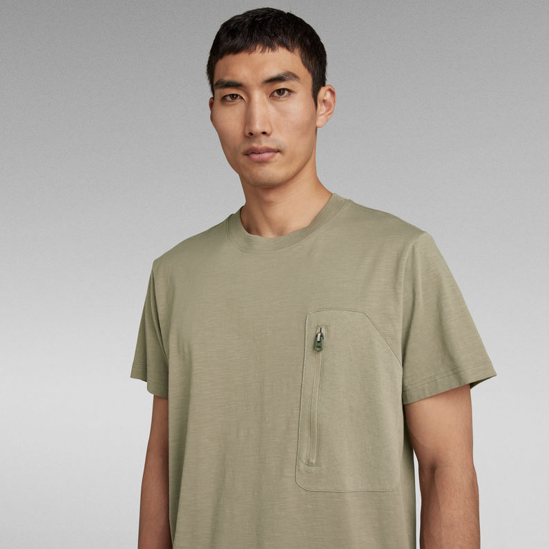 G-Star RAW® Zip Pocket Loose T-Shirt Green