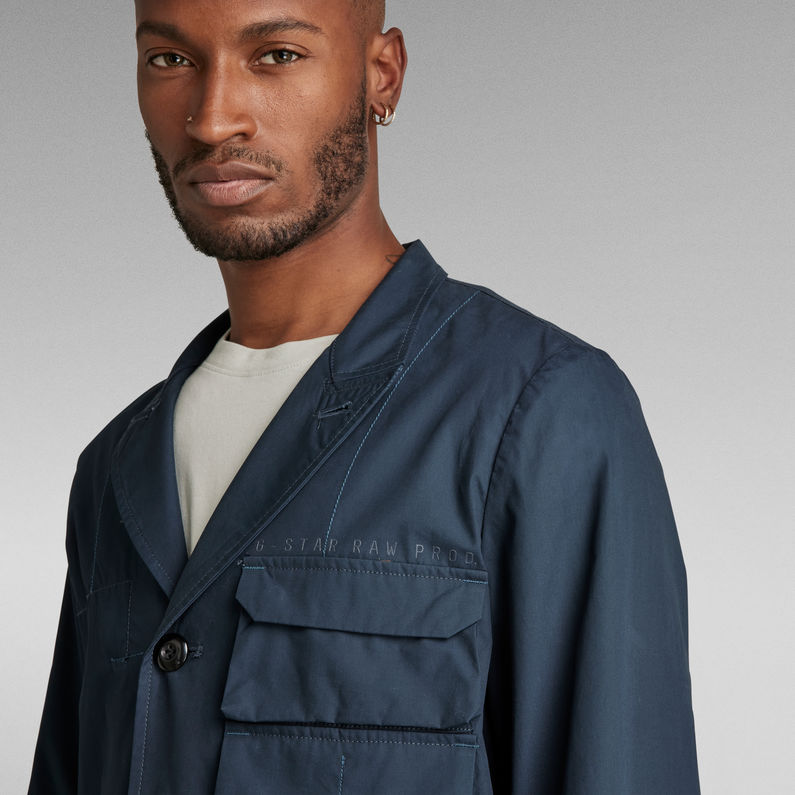 G-Star RAW® Blazer Stacked Pocket Bleu foncé