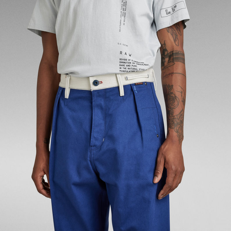 G-STAR® Chino E Relaxed Plissé Bleu foncé
