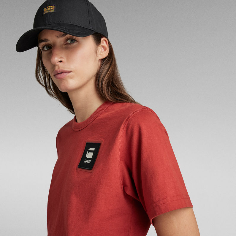 G-Star RAW® T-Shirt Unisex Badge Logo + Rouge