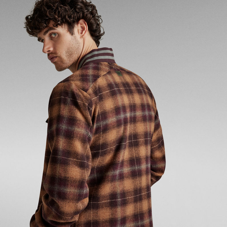 G-STAR® Unisex Bomber Collar Overshirt Mehrfarbig