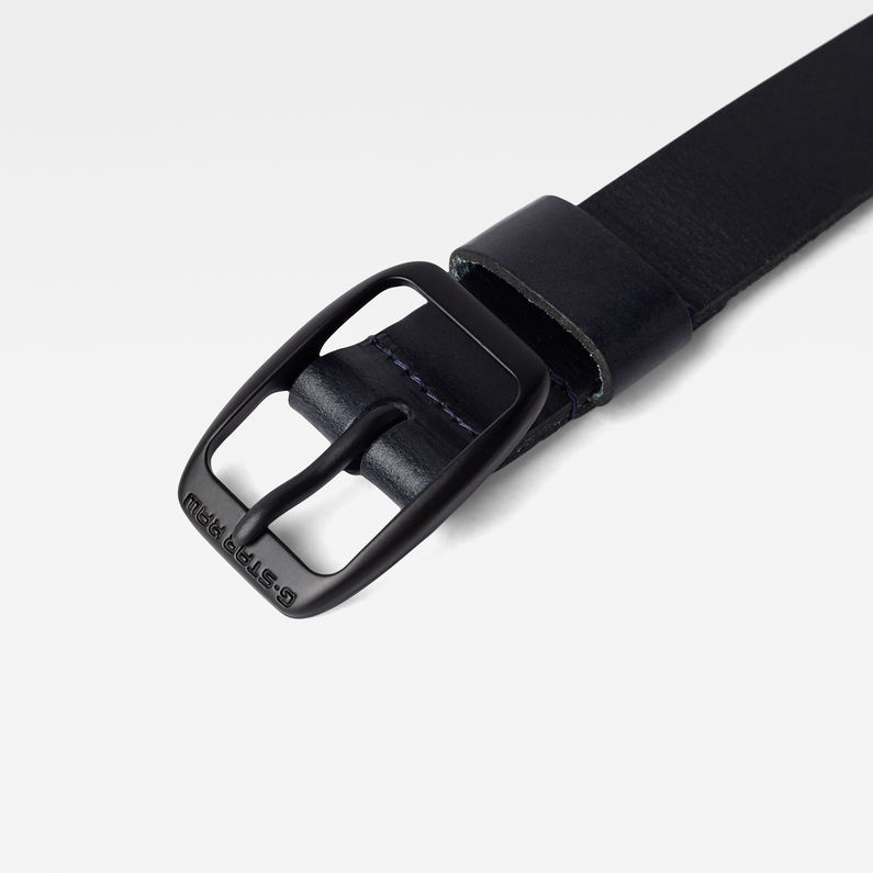 G-Star RAW® Bryn Belt ダークブルー detail shot buckle