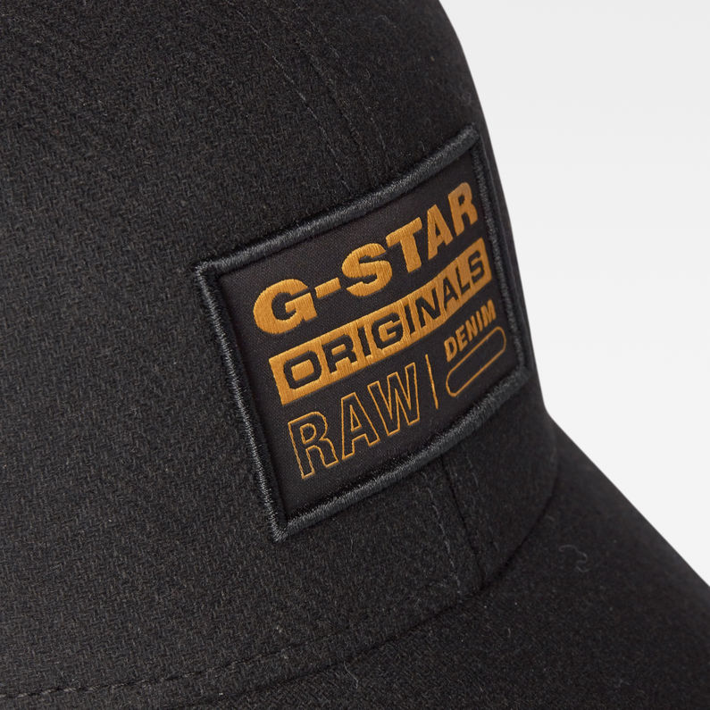 G-Star RAW® Casquette de baseball Wool Denim Mix Noir