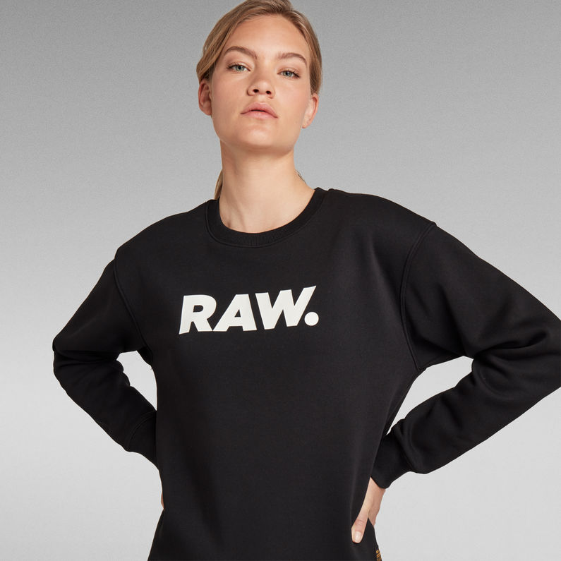 G-STAR® Premium Core Raw. Col Ras Du Cou Noir