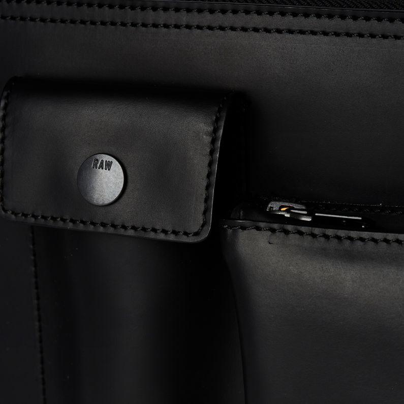 G-Star RAW® Pochette Leather Noir fabric shot