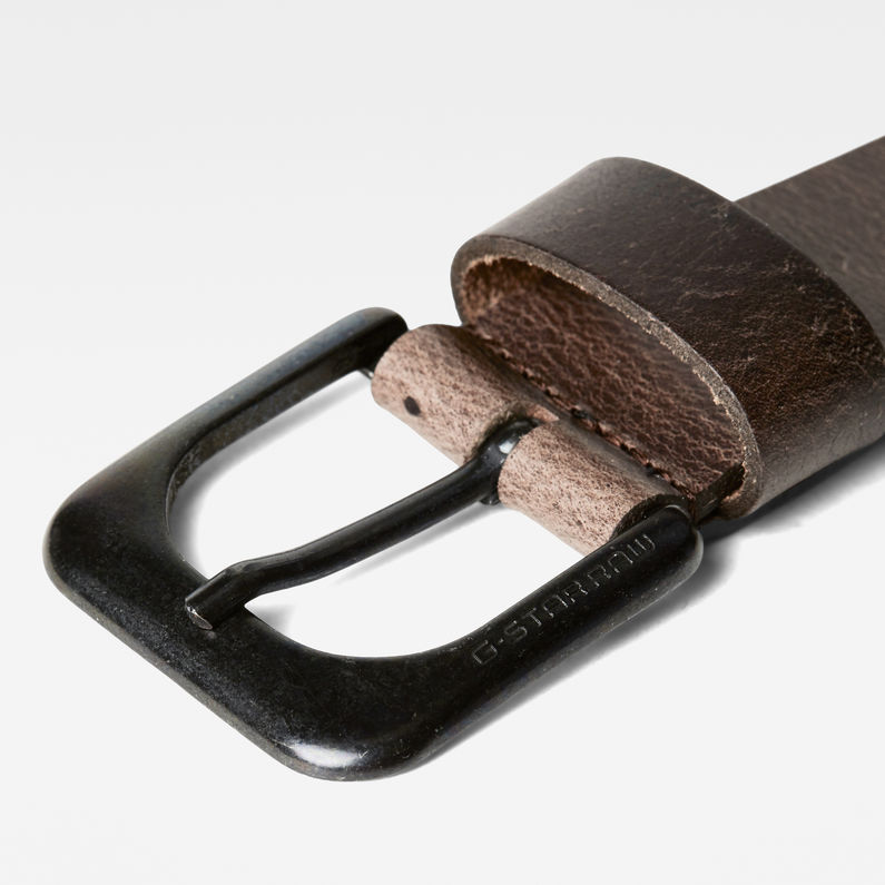 G-Star RAW® Zed Belt Brown detail shot buckle