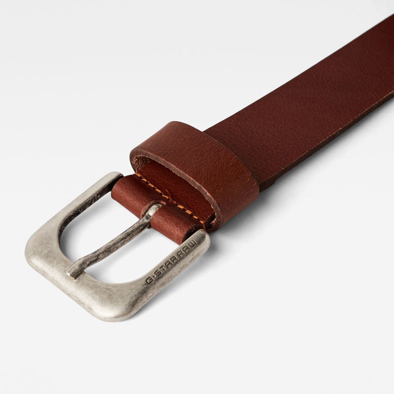 G-Star RAW® Zed Belt Brown detail shot buckle