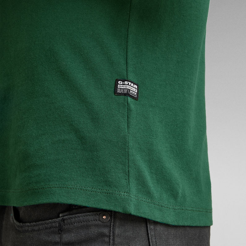 G-Star RAW® Camiseta Badge Logo + Verde