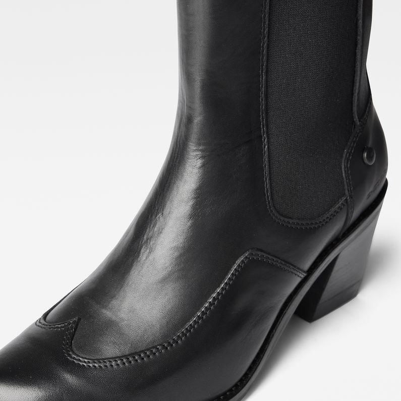 G-Star RAW® Tacoma II Chelsea Leather Boots Black detail