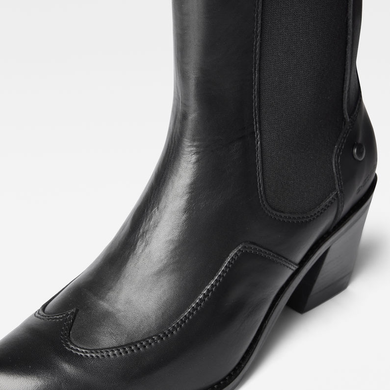 G-STAR® Tacoma II Chelsea Leather Boots Black detail