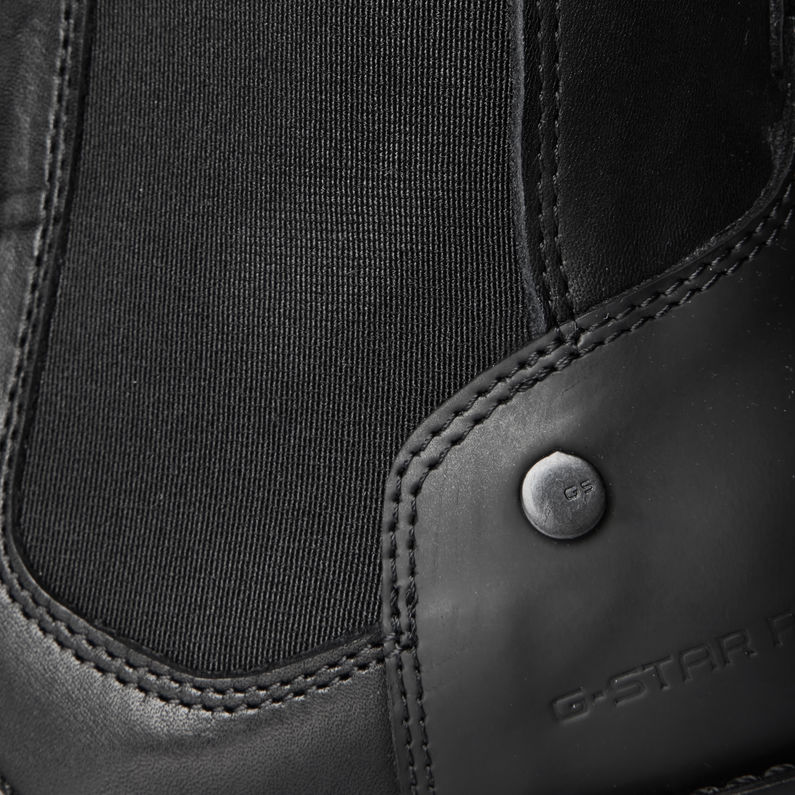 G-STAR® Tacoma II Chelsea Leather Boots Black fabric shot