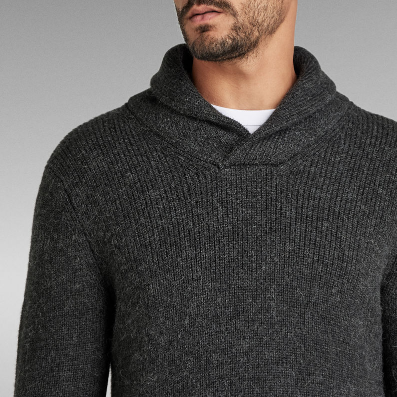 G-STAR® E Shawl Collar Knitted Pullover Mehrfarbig