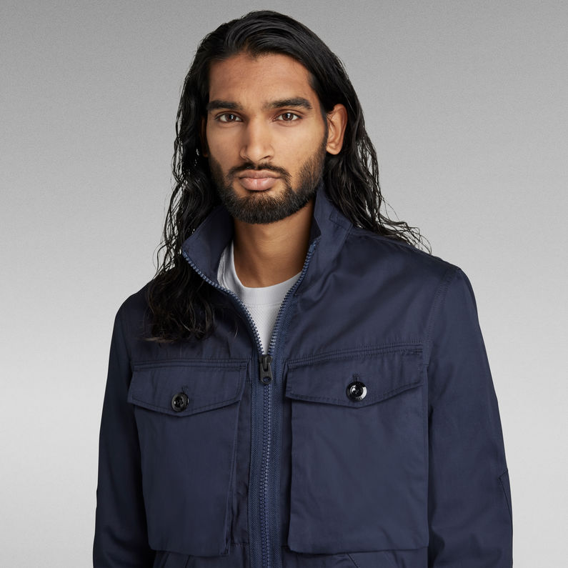 G-Star RAW® Type C Zip Utility Overshirt Dark blue