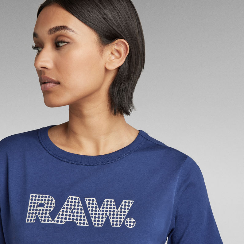 G-Star RAW® Anglaise Graphic Slim T-Shirt Donkerblauw