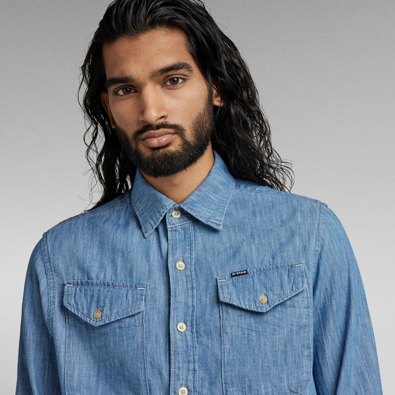 G-Star RAW® Bristum Utility Straight Shirt Medium blue