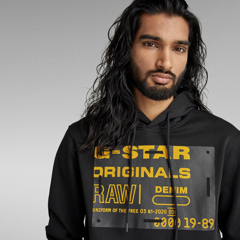 G-STAR® Originals Hooded Sweatshirt Schwarz