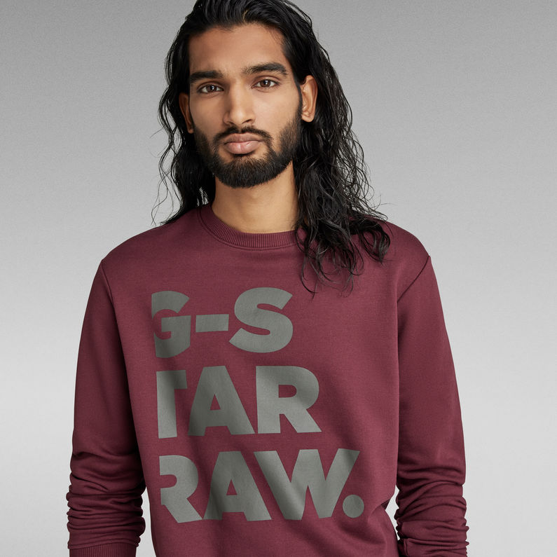 G-Star RAW® Bold Graphic Sweatshirt Rot