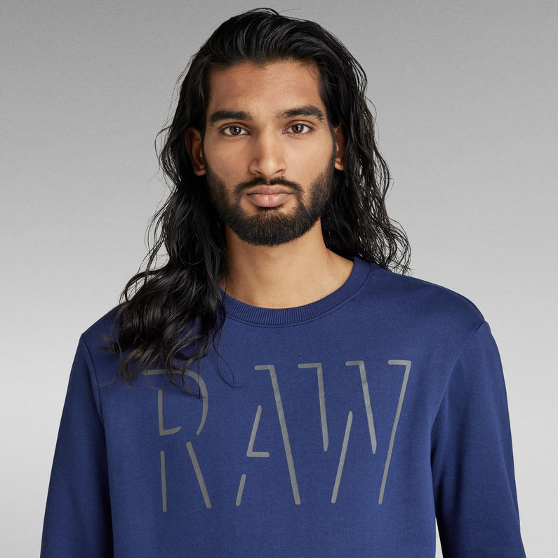 G-Star RAW® Sweat RAW Graphic Bleu foncé