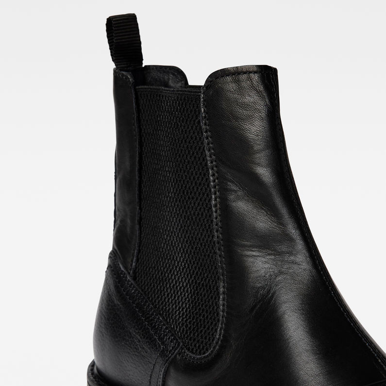 G-Star RAW® Vacum Chelsea Leather Stiefel Schwarz detail