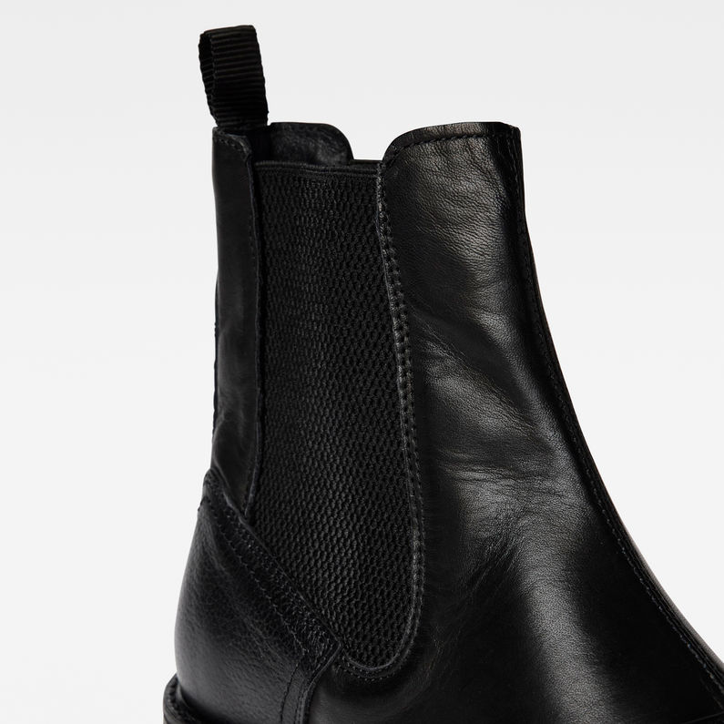 G-STAR® Vacum Chelsea Leather Boots Black detail