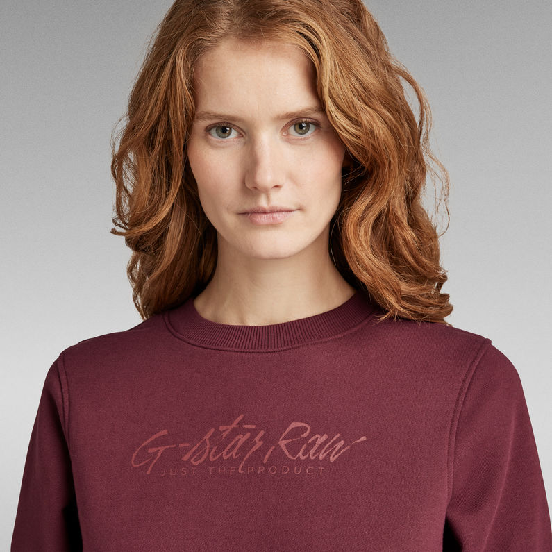 G-Star RAW® Small Center Graphic Sweatshirt Rot