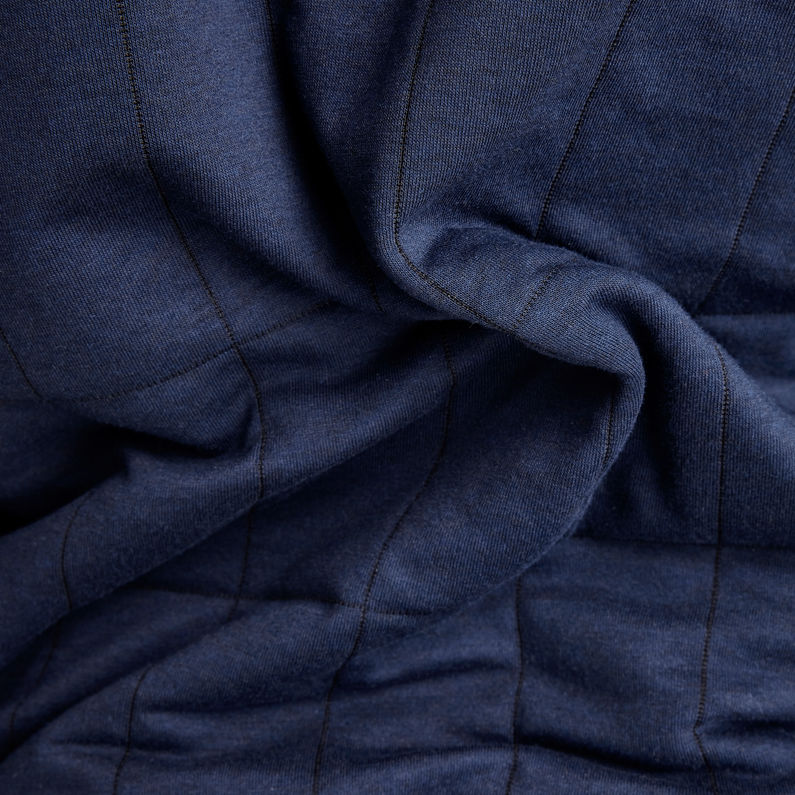 G-Star RAW® Quilted Hooded Sweatshirt Mittelblau