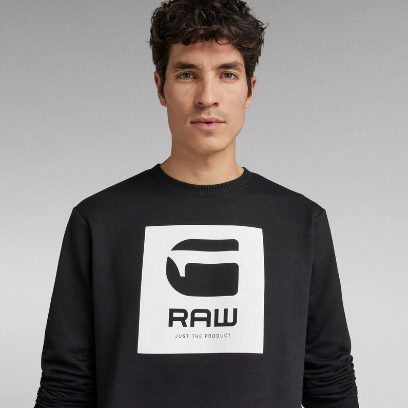 G-Star RAW® Raw Boxed Graphic Sweater Black
