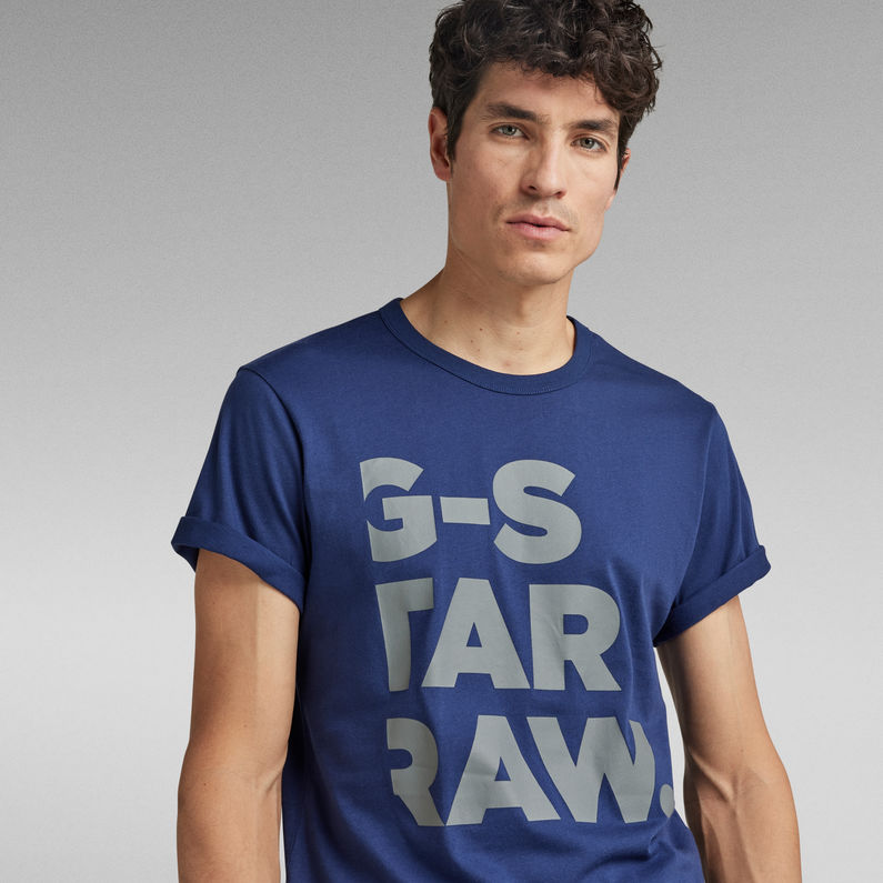 G-Star RAW® Bold Graphic T-shirt Donkerblauw
