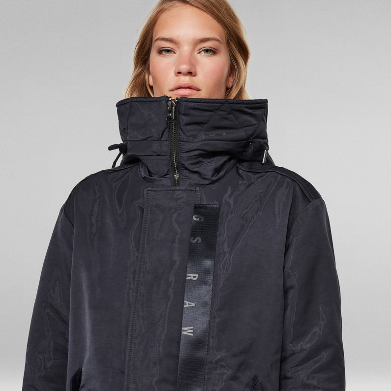 G-STAR® Long Hooded Parka Dark blue